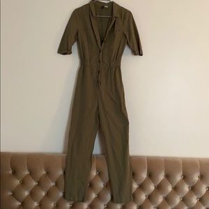 Olive green jumpsuit